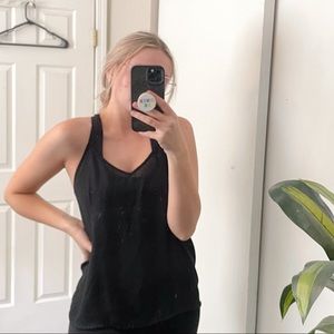 Abercrombie sheer black tank top